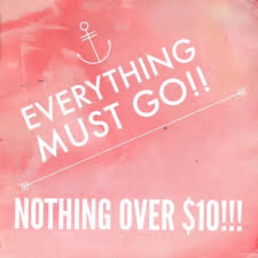 Everything is $10 🤑 Make an offer on anything for $10 that’s over $10!!!